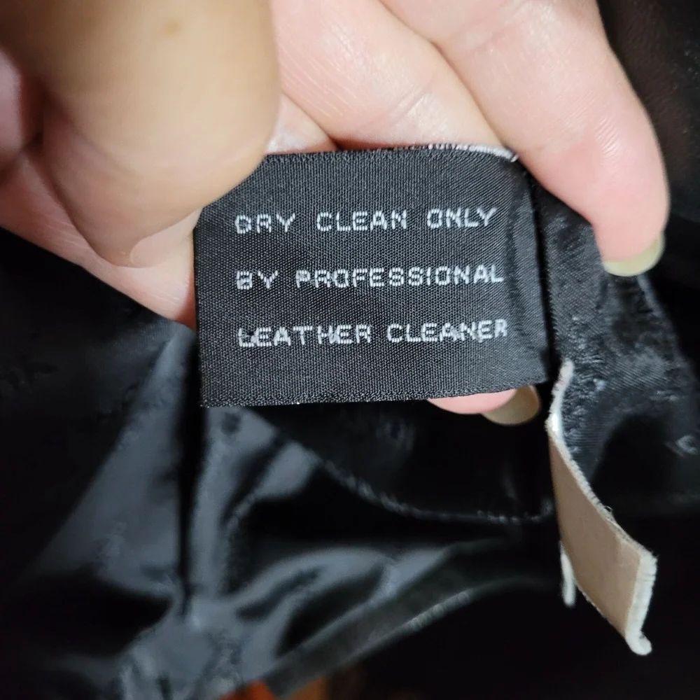 Vtg 90s Jones New York Buttery Leather Moto Blazer Jacket Coat L Black Zip Up‎